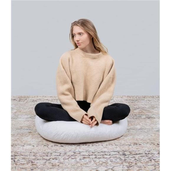 Memory Foam Floor Pillow Round Insert, 32 inch Pillow Sham Cushion, Large Size - Picture 6 of 7